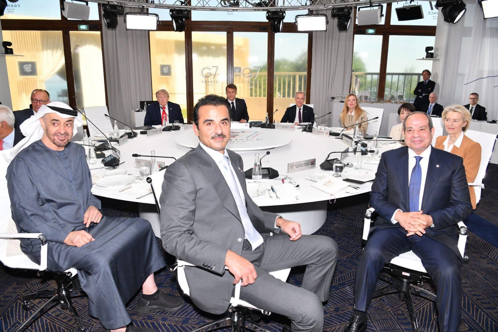 رؤساء مصر وقطر والإمارات